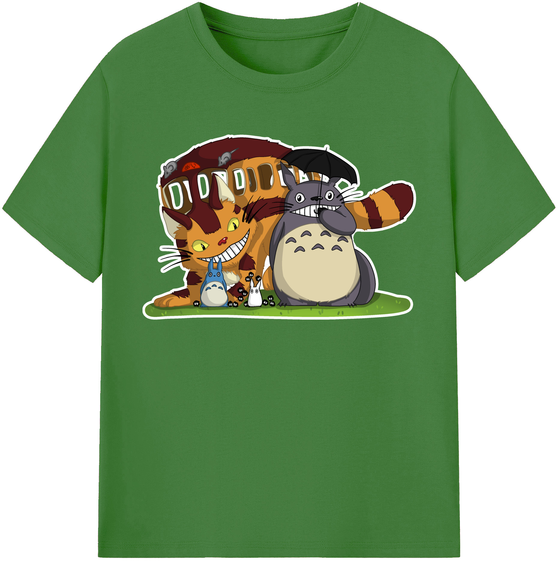 （画像用） となりのトトロ 草壁メイ 草壁サツキ My Neighbor Totoro Satsuki Kusakabe Mei Kusakabe レディースカジュアルプリントTシャツ（綿100％）